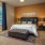a bedroom with a large bed